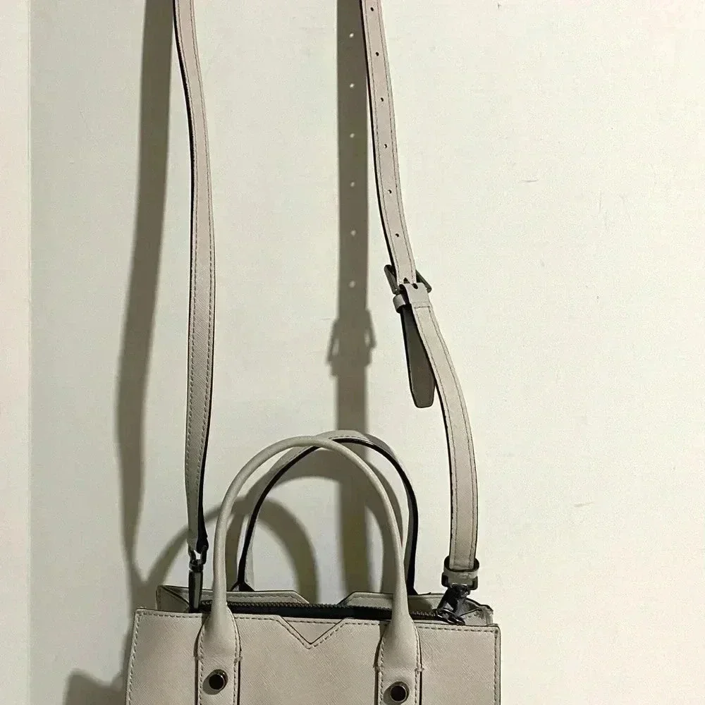 Botkier grey saffiano leather satchel handbag